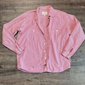Armani Jeans Red Casual Button Down Shirt